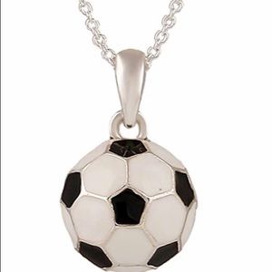 Lureme 3D Soccerball Necklace NIB